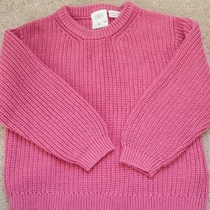 Zara Little Girls Stitch Knit Sweater 3-4y